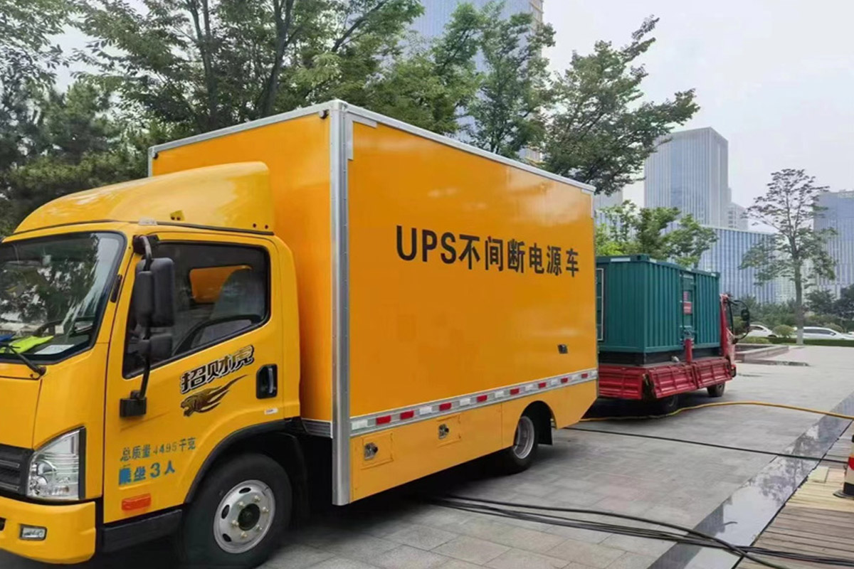 顺义发电机租赁施工现场